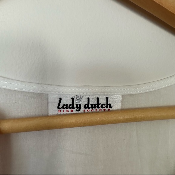 Lady Dutch Delicate Embroidery Cotton Boho Dress - Picture 9 of 9